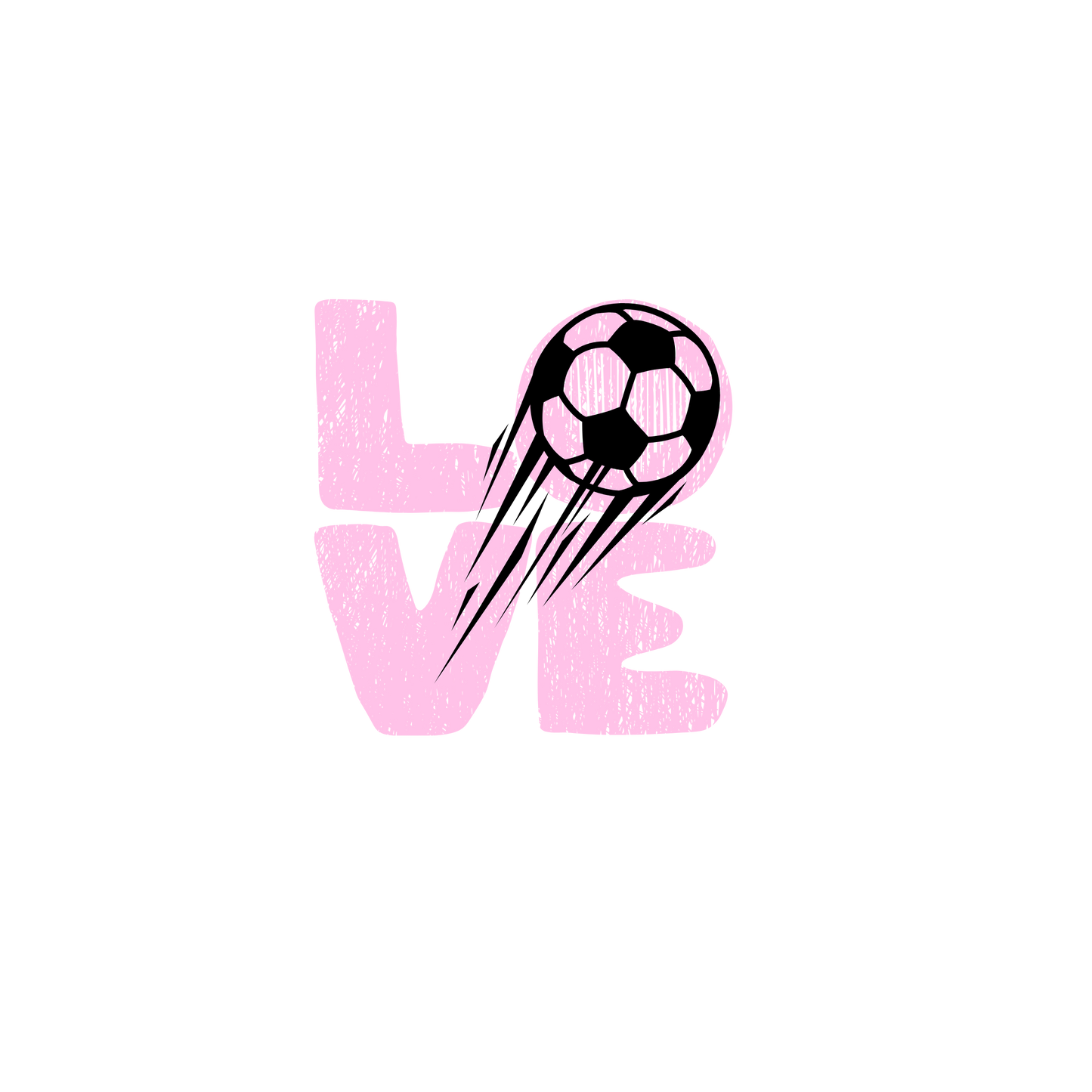 Club T-Shirt Ladies -LOVE SOCCER- BACK Design Unisex Long Sleeve Tee