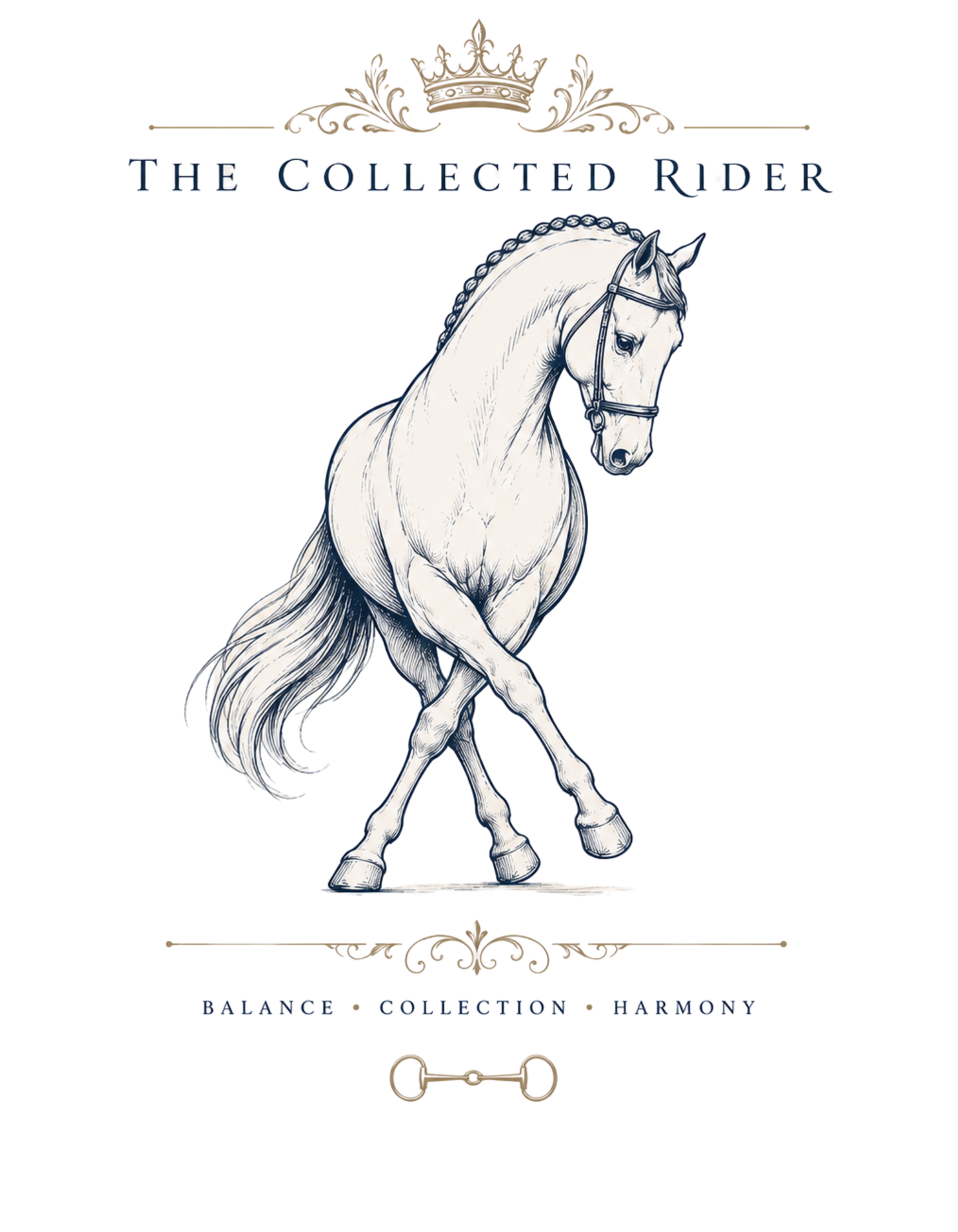 ClubT-Shirt Equestrian Collection Society Series -COLLECTED RIDER- Womans Relaxed T-Shirt