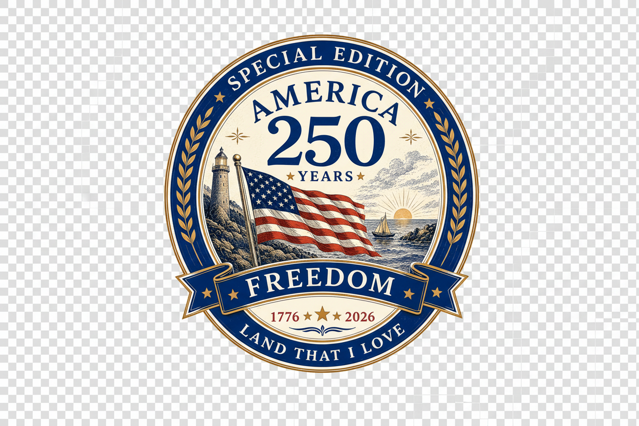 America 250 Badge - No Background