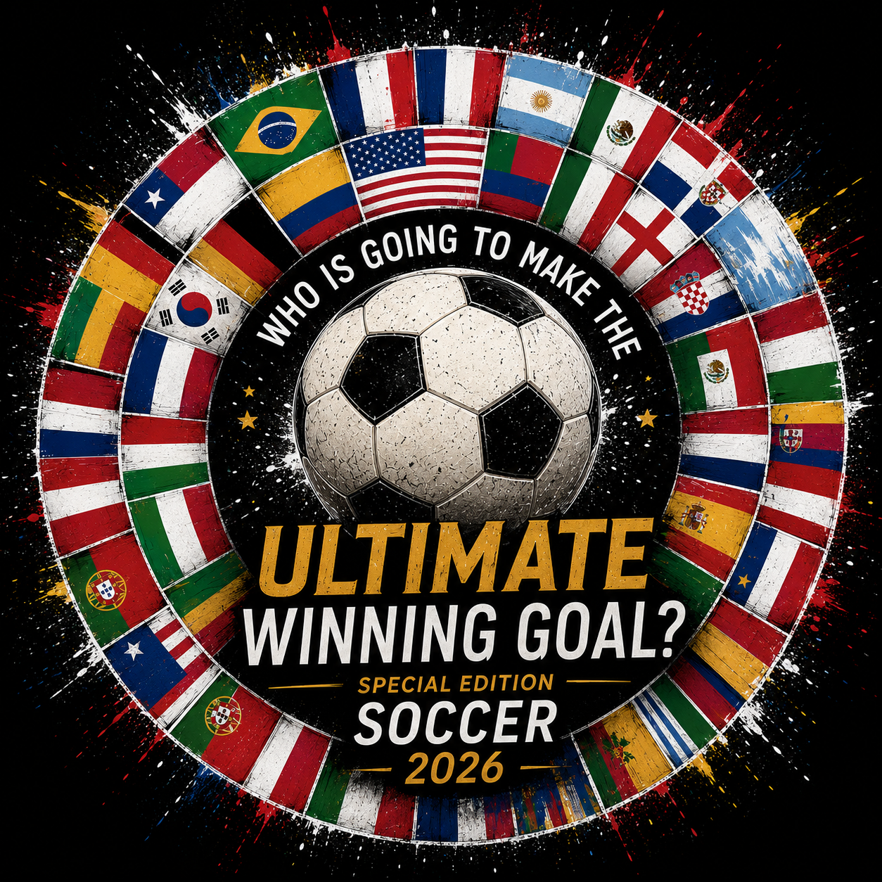 ClubT-Shirt Special Edition Soccer 2026 -FLAGS- Dad hat