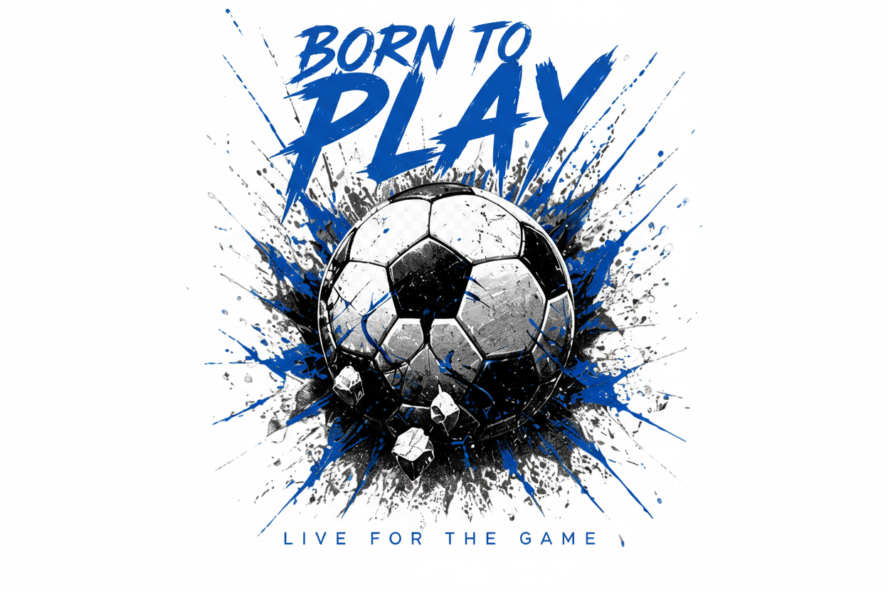 Born to Play White Background