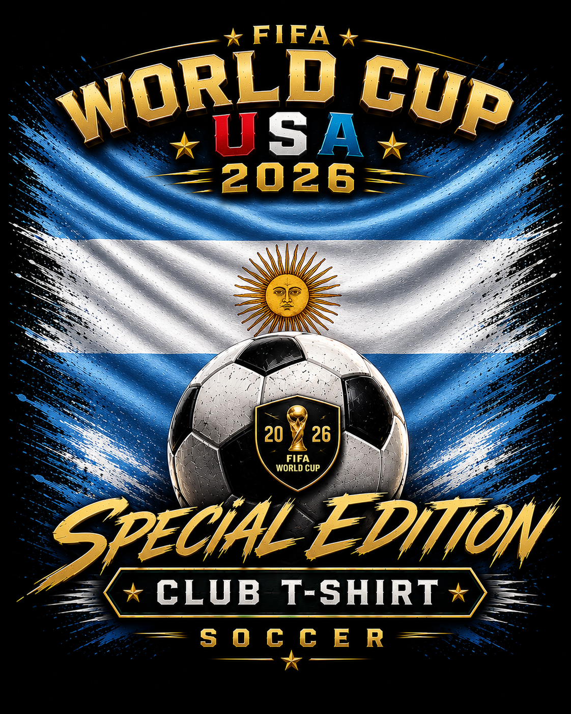 ClubT-Shirt Special Edition Soccer 2026 -ARGENTINA- Unisex t-shirt