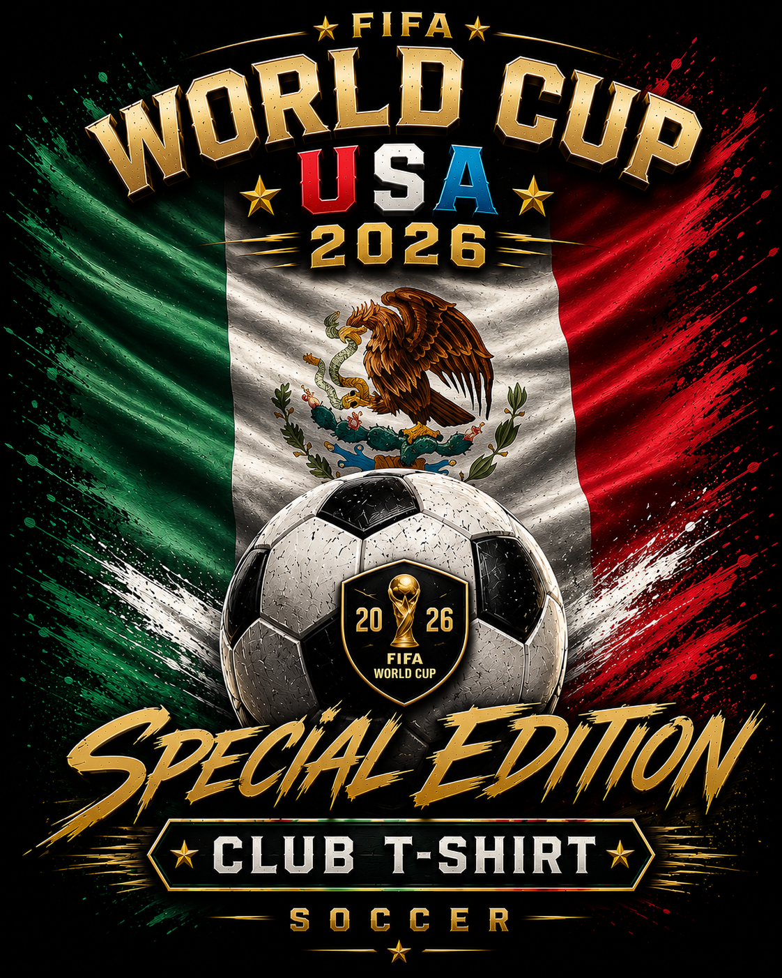 ClubT-Shirt Special Edition Soccer 2026 -MEXICO-Unisex t-shirt